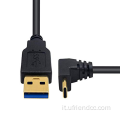 USB3.0 Type-A maschio a USB3.1 Cavo Caricatore di tipo C
